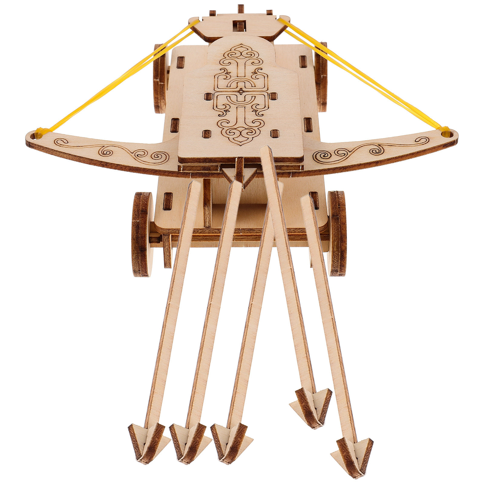Science Experiment - 1Set Catapult Chariot Wooden DIY Assembly