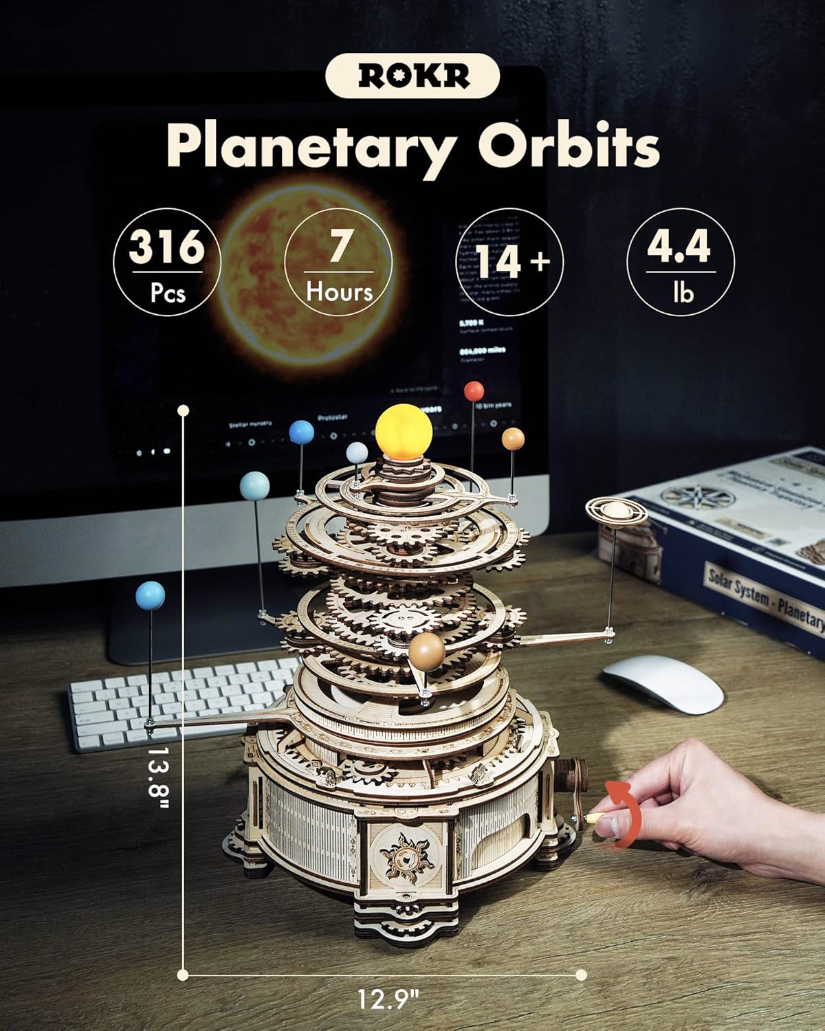 3D Wooden Puzzles for Adults-O – Solar System Orrery Bewertung und Preis