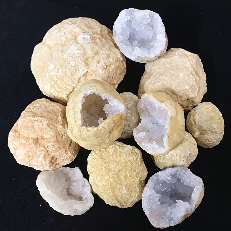 10pcs Natural Quartz Geode Egg – Geode Crystal Break Bewertung und Preis