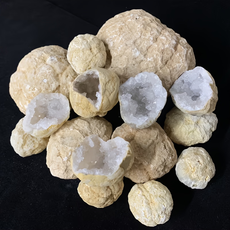 10pcs Natural Quartz Geode Egg – Geode Crystal Break Bewertung und Preis