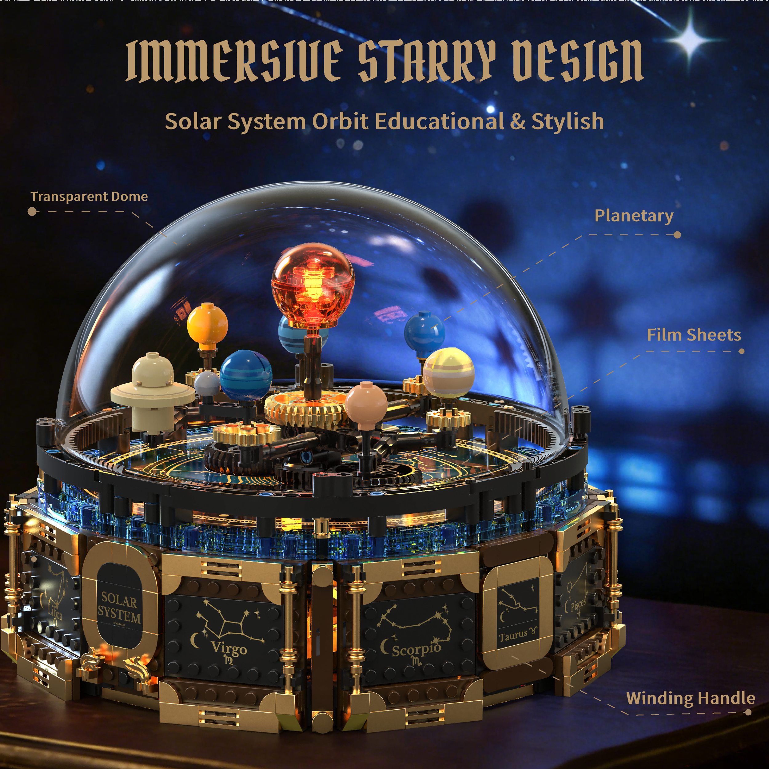 Mechanical Solar System Music  – Solar System Orrery Bewertung und Preis