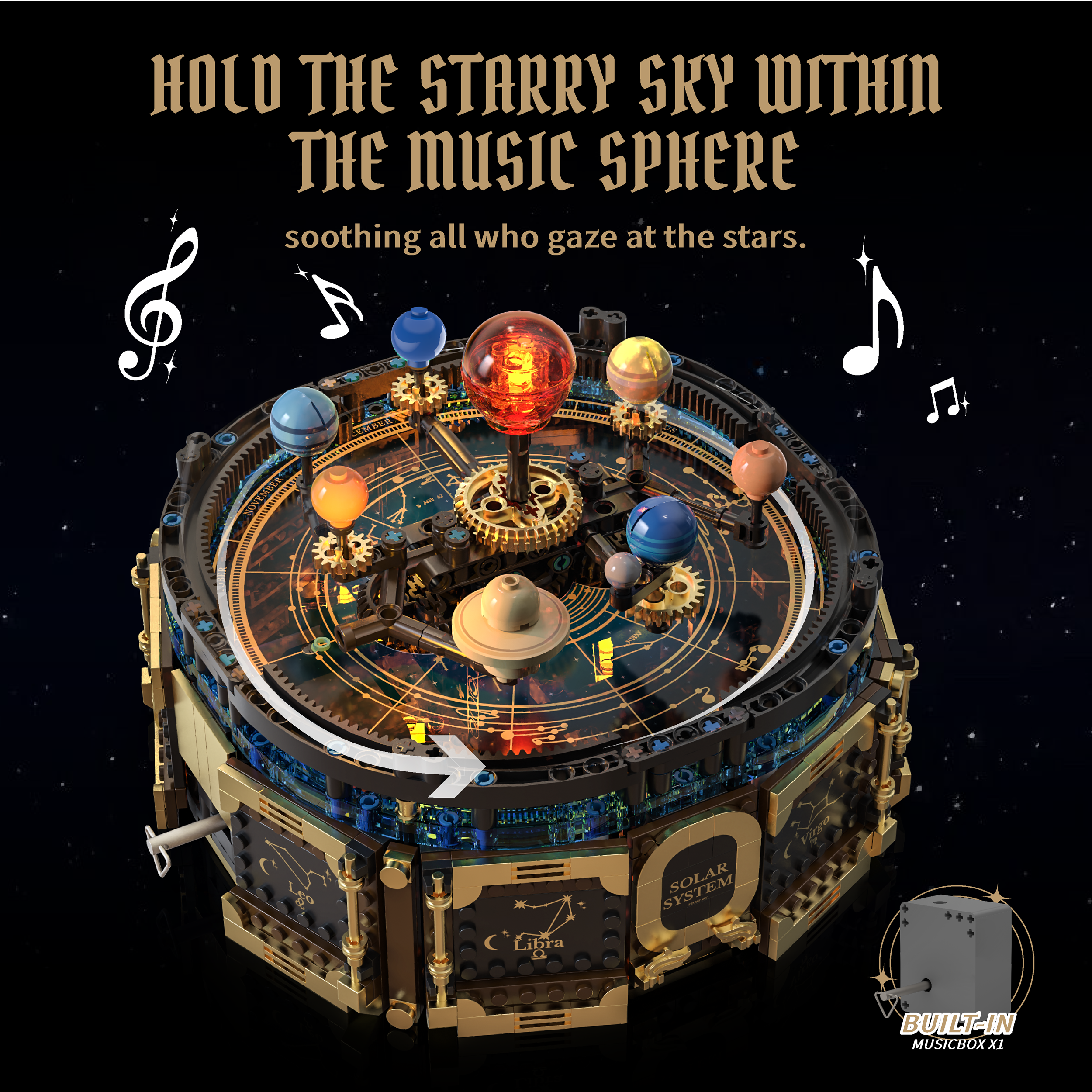 Mechanical Solar System Music  – Solar System Orrery Bewertung und Preis