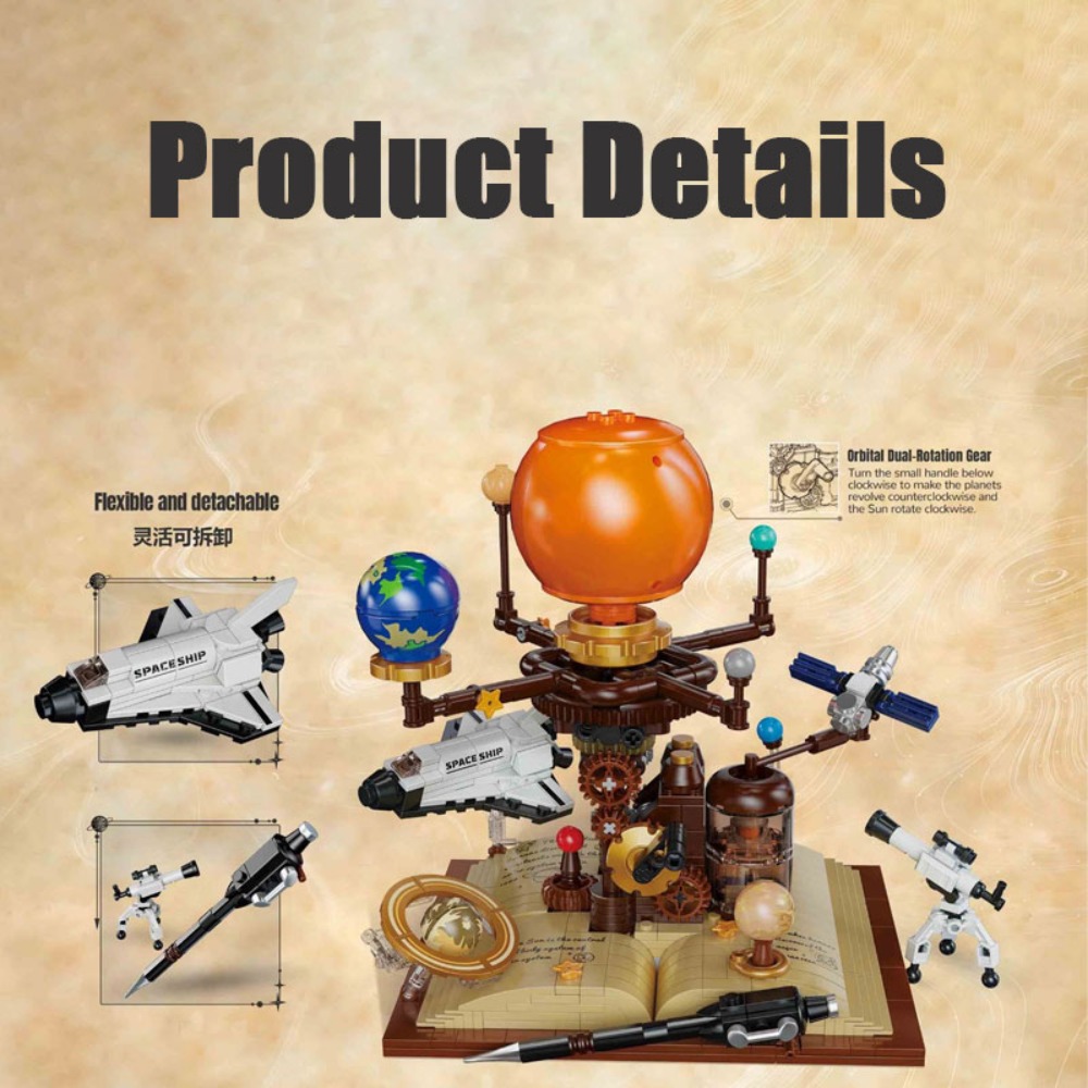 672PCS STEM Building Blocks So – Solar System Orrery Bewertung und Preis