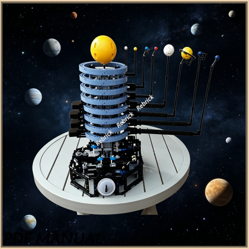 Exquisite MOC Construction Bri – Solar System Orrery Bewertung und Preis