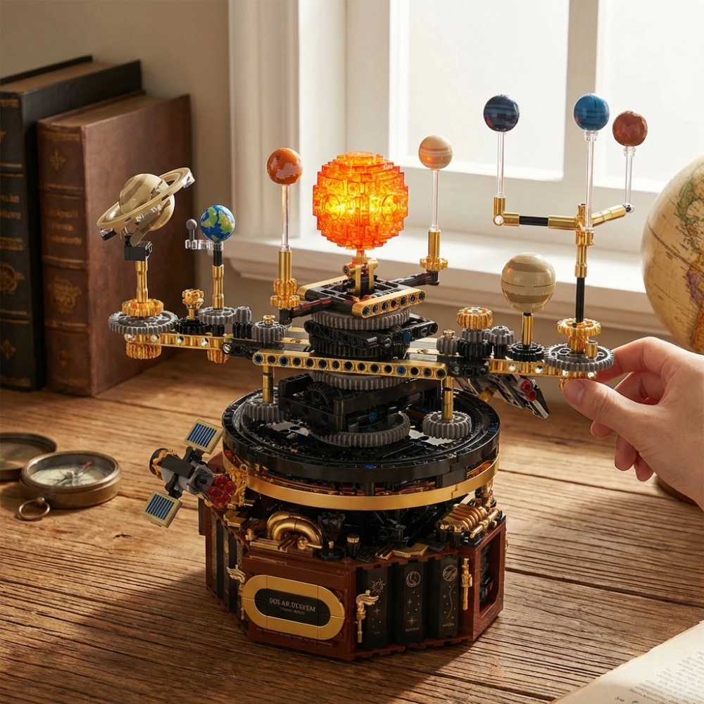 1098pcs Technical Solar System – Solar System Orrery Bewertung und Preis