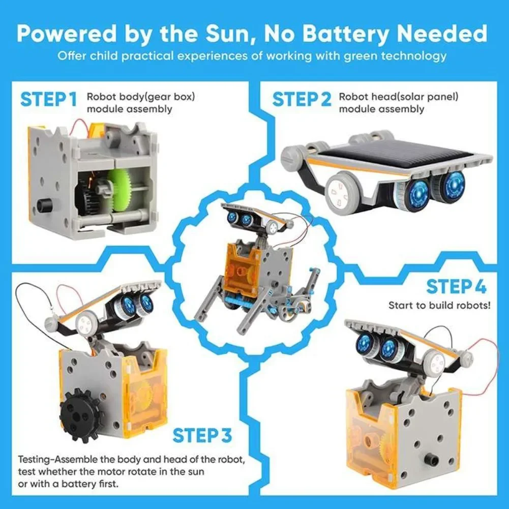 13 in 1 Solar Powered Robot Sc – Science Robot Bewertung und Preis