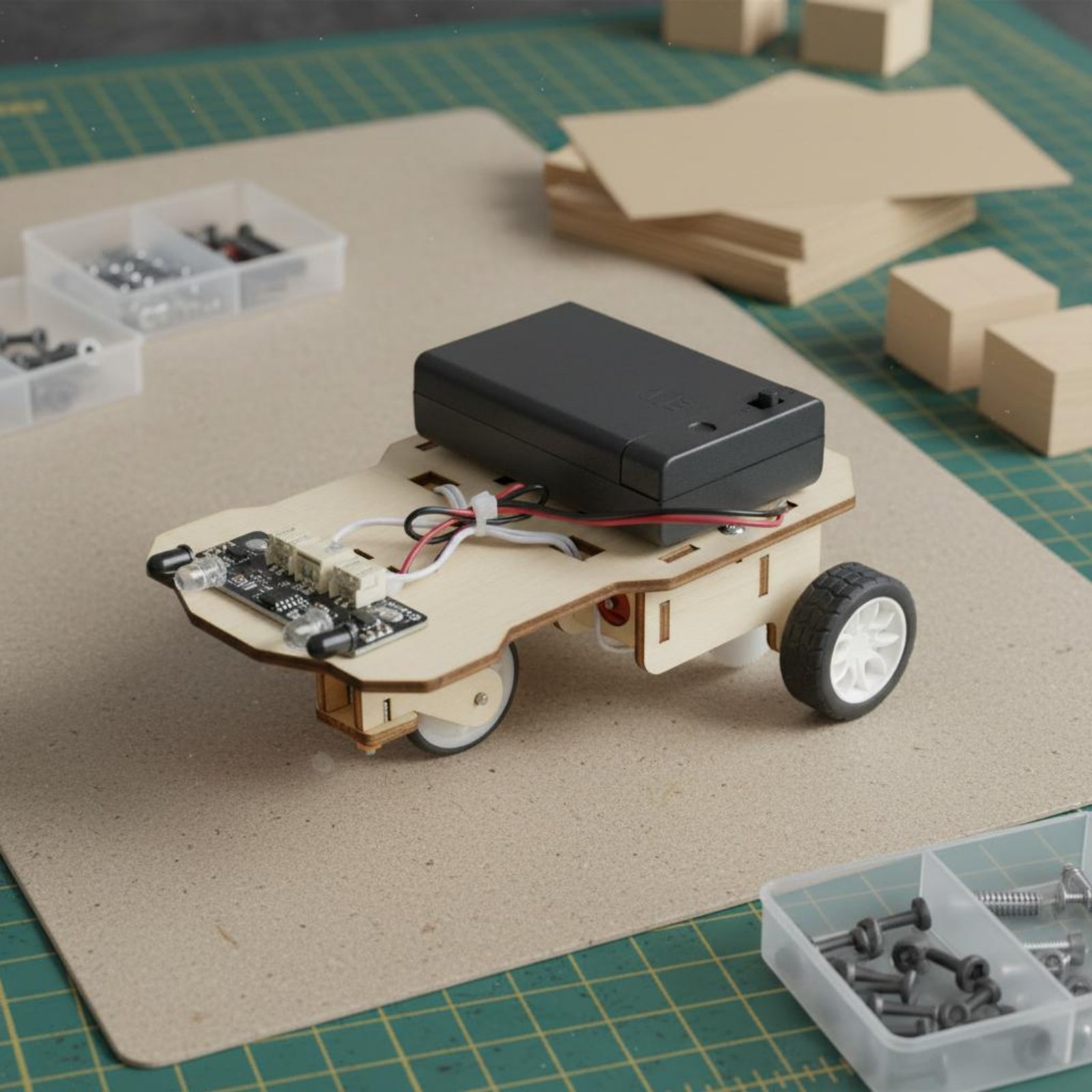 Wooden Intelligent Vehicle Kit – Science Robot Bewertung und Preis